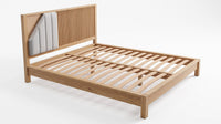The Fitzrovia construction - low platform frame, sprung slats and channel headboard