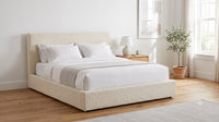 The Marylebone bed in Cream Boucle