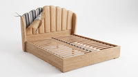 The Primrose construction - timber frame, sprung slats and sculpted headboard