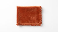 Terracotta Velvet fabric swatch